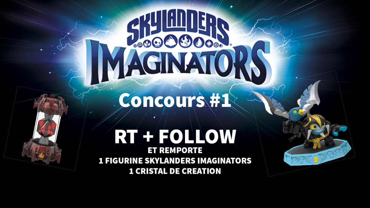Newtiteuf's tweet photo. [Concours] RT + Follow pour gagner une figurine #SkylandersImaginators + 1 cristal de création. Tirage au sort le 2 nov. https://t.co/9kMYUhgQL1