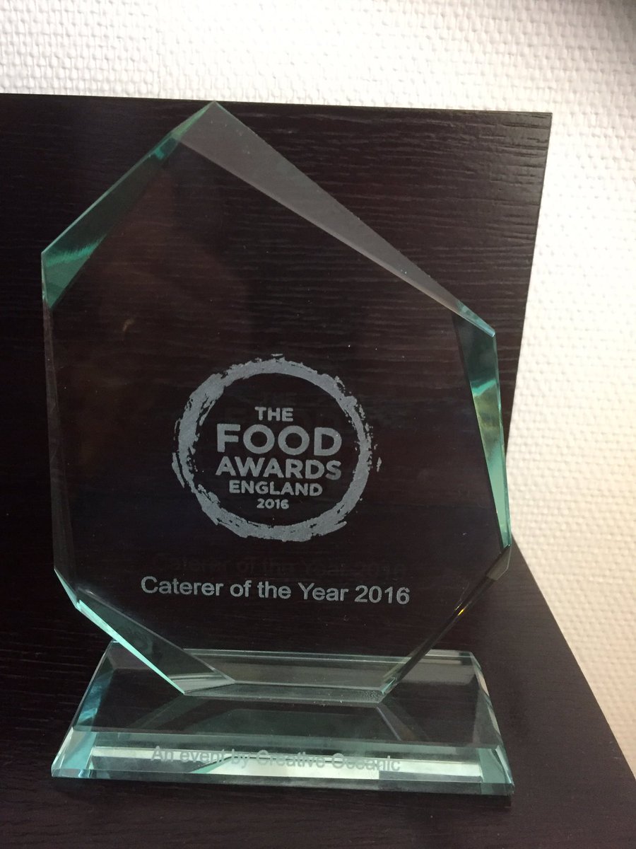 Thanks to <a href="/CreativeOceanic/">Creative Oceanic</a> for a great night last night. #winners #catereroftheyear #foodawards