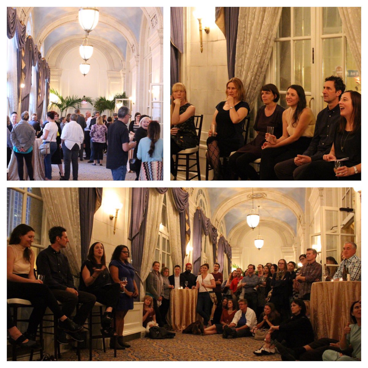 OZArtsNashville's tweet image. Q&amp;amp;A session at the @HermitageHotel with the #director and #cast of @OneStepTweets #SinceISuppose for everyone who attended the show! #ozarts