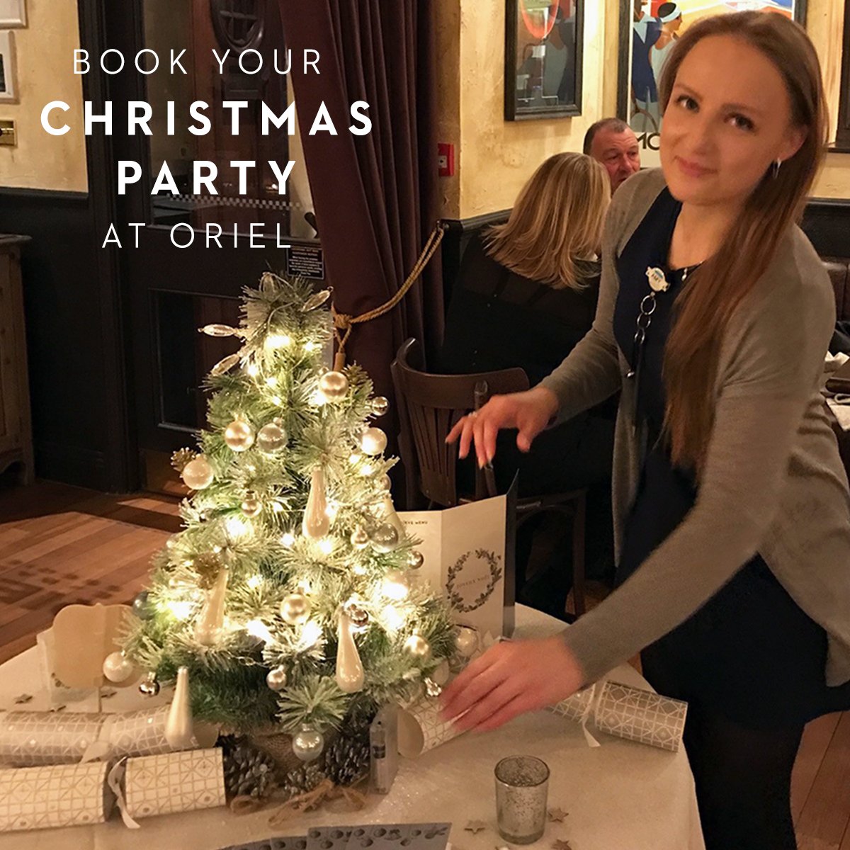 Amy’s getting into the Christmas spirit. To book a party this year, take a look at our special menus on our website: bit.do/cPgxg