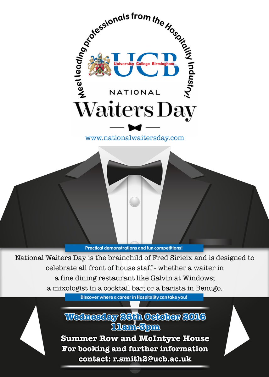 UCBRestaurants's tweet photo. We are looking forward to welcoming FoH staff from @PurnellsBistro @simpsons_rest @HogarthsHotel to our @WaitersDay_UK tomorrow! #NWD2016 https://t.co/vemkrxc5ed