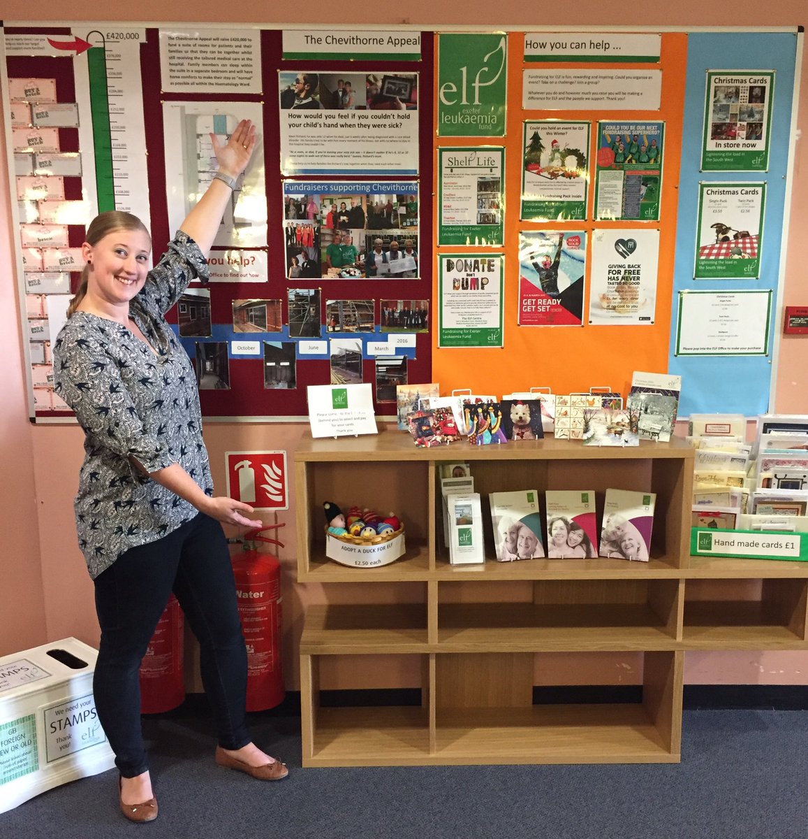 elfcharity's tweet photo. Hayley has been working on the new notice board @RDEhospital and it looks great! #elfcss https://t.co/Qm8QS2Ei5l