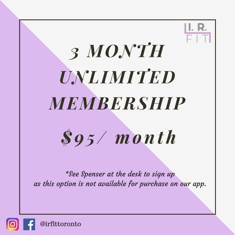 Can't pick your favourite class? We have 3 month memberships so you never have to miss out! #zumbaTO #cardio #StrengthTraining #aerialsilks