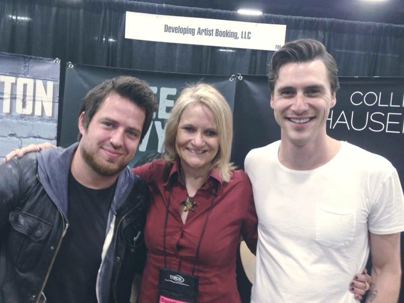 collinthehauser's tweet photo. Had a great showcase at #nacacen #nacacentral! Gotta share the stage and booth with this dude #leedewyze #LAnextweek https://t.co/83pI7hDh7F