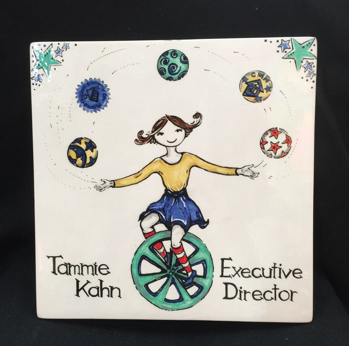 MadPotter's tweet photo. How fun is this donor tile? It will be featured at the Fort Bend Children’s Discovery Center! We love seeing our masterpieces in the city! https://t.co/hZvWcCBfFt