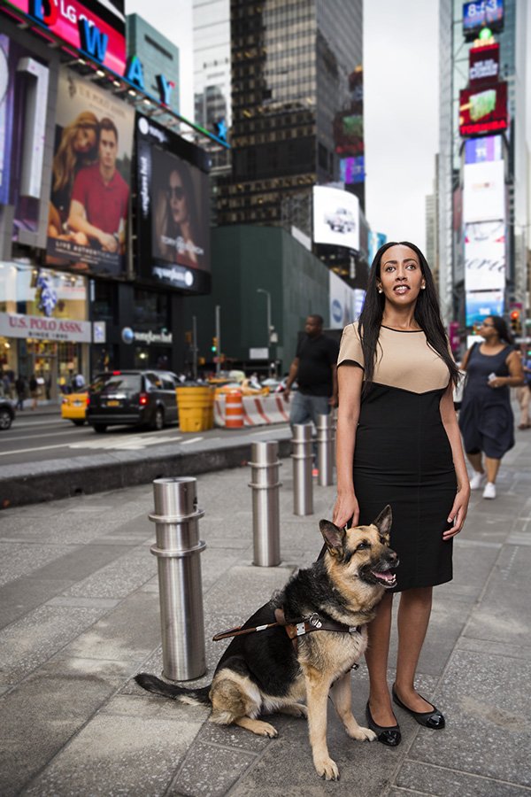 HabenGirma's tweet photo. Uber denied us rides 3 times in one night. @Uber, please teach your drivers to stop denying rides to customers with service dogs. #a11y https://t.co/v4qN6Tra0B