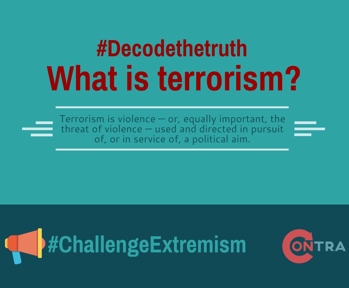 contramtl's tweet image. Terrorism is a word that is often used today but what does it mean? #decodethetruth #challengingextremisn #cve #contramtl