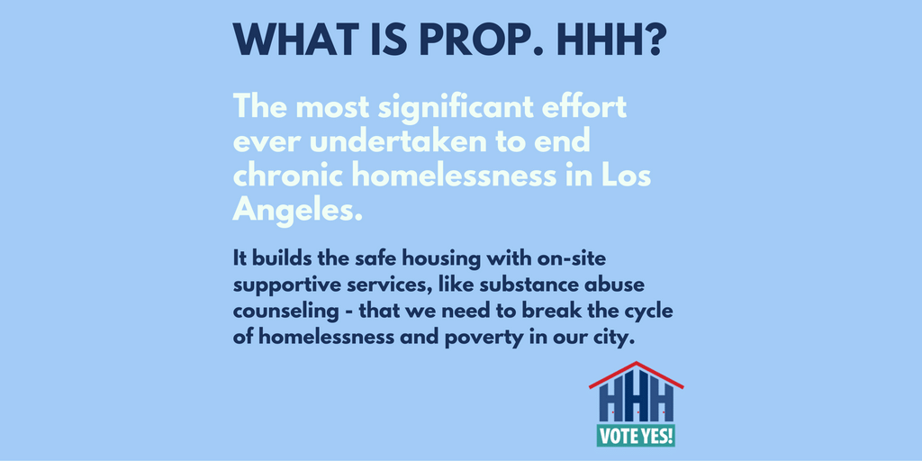 Voting by mail? End chronic homelessness with just your vote! Find #PropHHH at the end of your ballot. Vote#YesOnHHH!