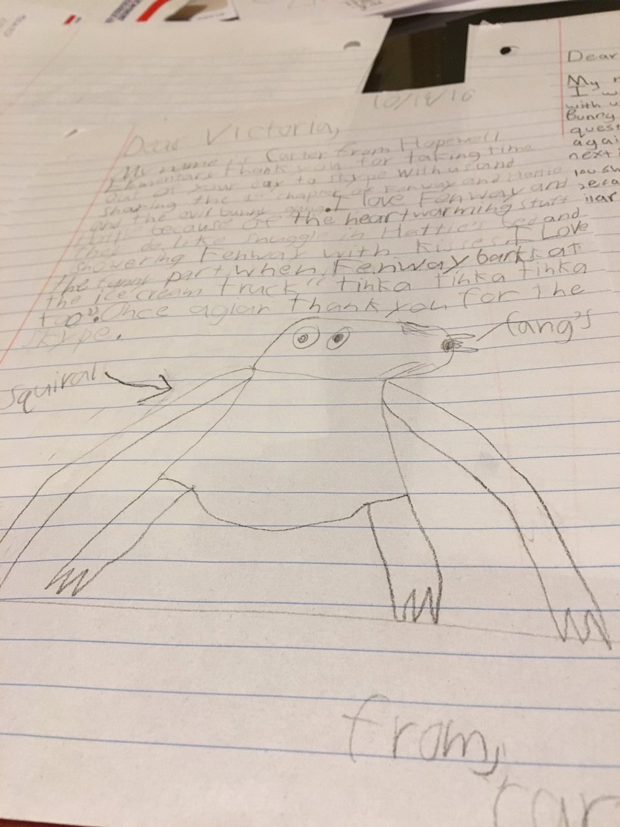 victoriajcoe's tweet image. Squirrel With Labeled Fangs by Carter #3rdGradersRock