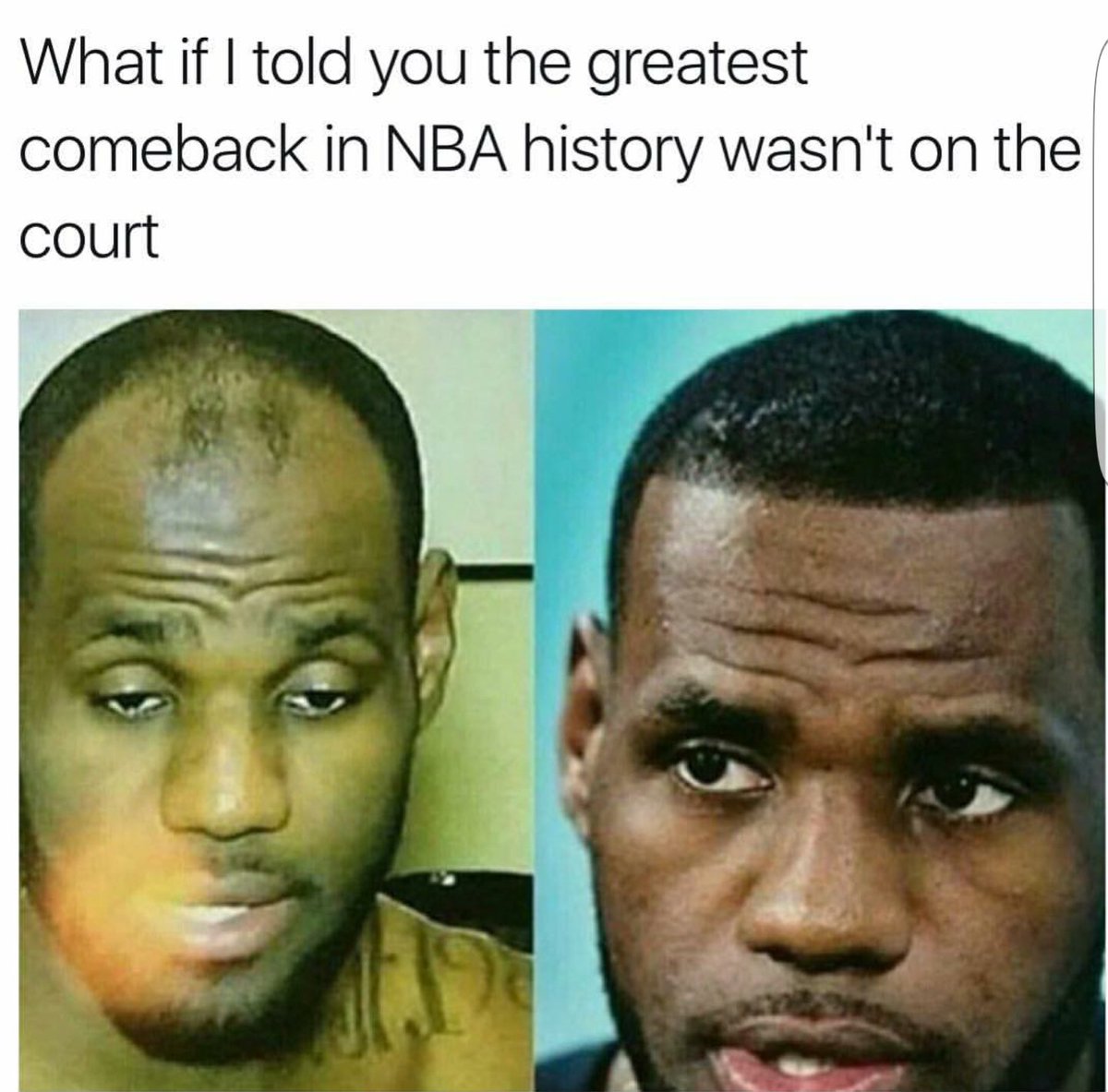 Adegreeorbetter's tweet photo. Smh......LMAO......yall aint right.....lol...leave bron bron alone LOL.....let that man experiment with his #SPRAYKIT... https://t.co/xxvKE7MApg