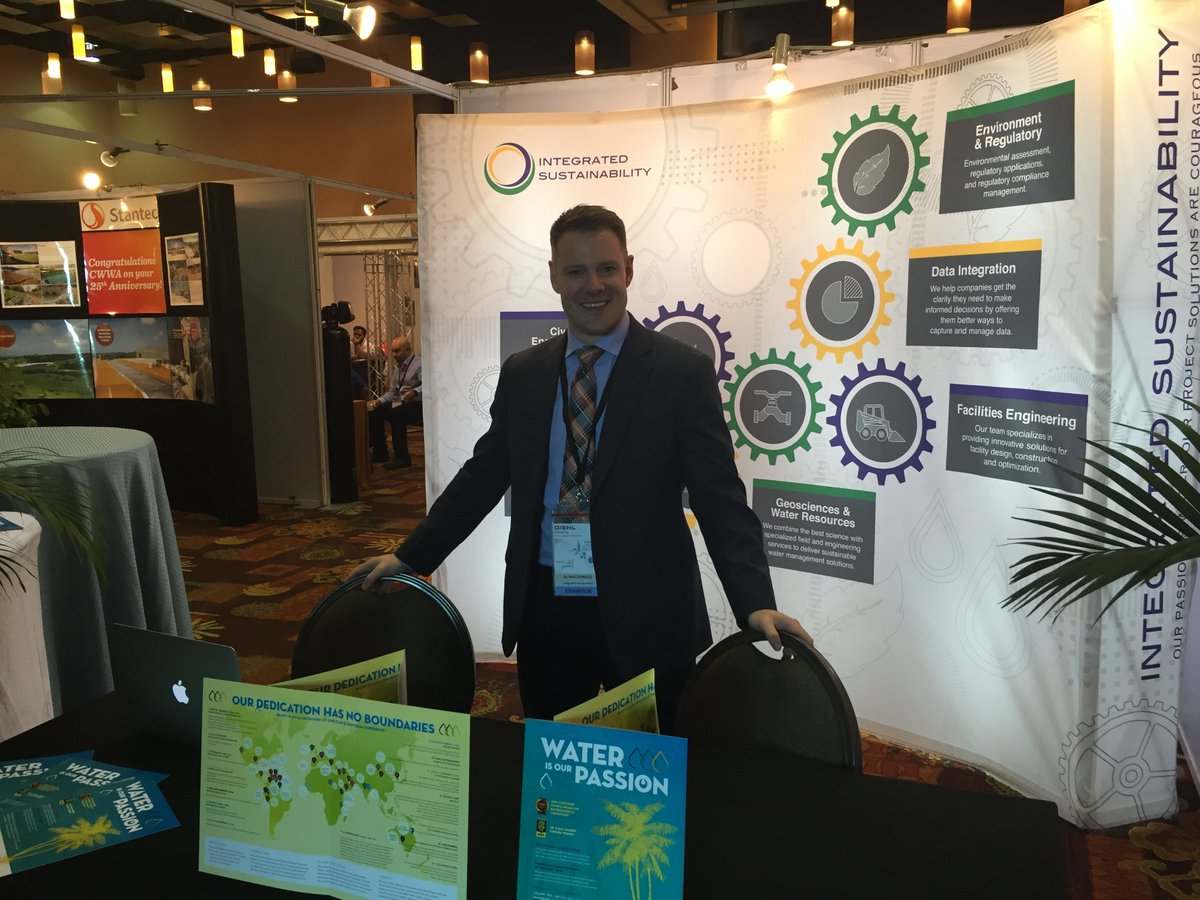 We travelled all the way to Trinidad for the Caribbean Water and Wastewater Association Conference! Lookin good AJ!! #CWWA