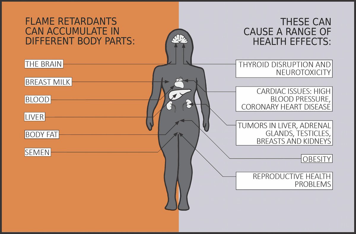 EDActionGroup's tweet photo. Did you know? The most recent national biomonitoring study found hormone disrupting PBDEs in 75% of tested Canadians. #ToxicByDesign #toxics https://t.co/HNFAuRbudS