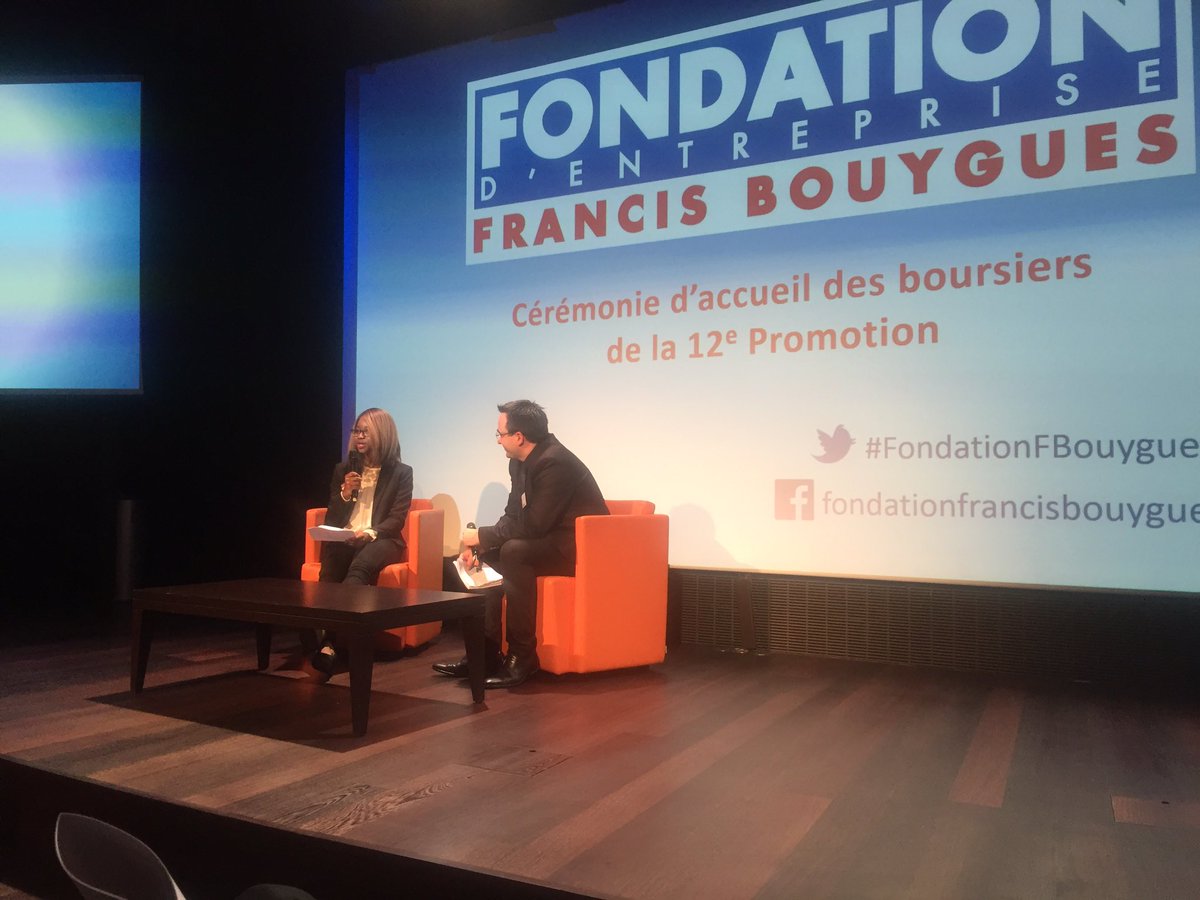 SyBoco's tweet photo. #FondationFBouygues témoignage étudiante-parrain avec Jean-Pierre Francisco, collaborateur de @bouyguestelecom #sincérité #émotion https://t.co/GNElWVw1RP