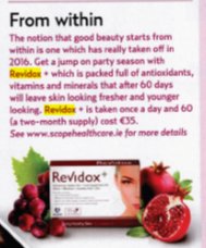 AMForanPR's tweet photo. Thanks @Womans_Way @theamywall for featuring @RevidoxIreland #BeautyBeginsontheInside in this issue! #antioxidants #healthyradiantskin https://t.co/d3to88171x
