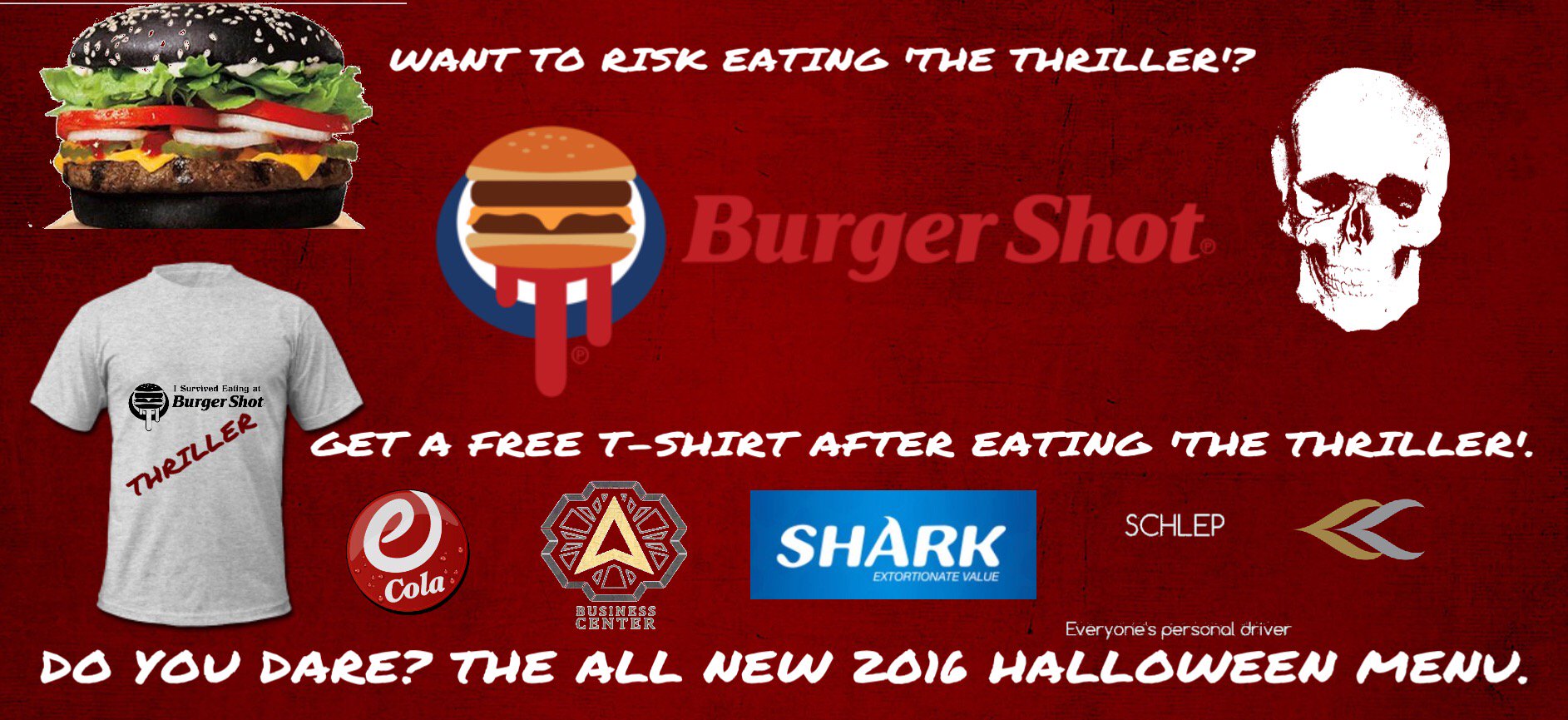Burger Shot It Is Here The Burgershot Halloween Edition The Thriller Burger Starts Tonight T Co Yzper6sias Twitter