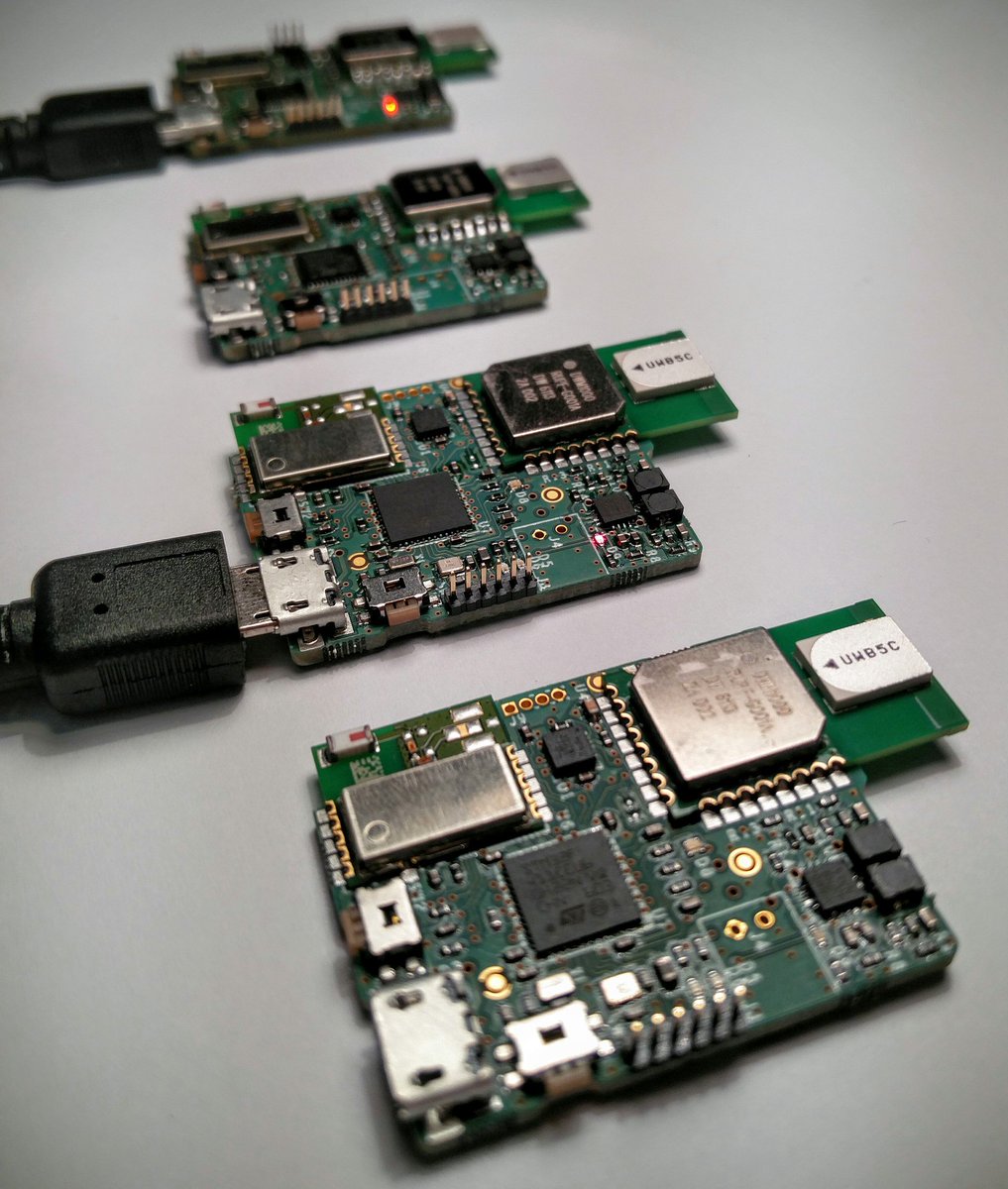 Presenting: the first @IsmbOnweb  #WearableTechnology #localization tag for the <a href="/SatisFactoryEU/">SatisFactory</a> project, #uwb #ble #STM32