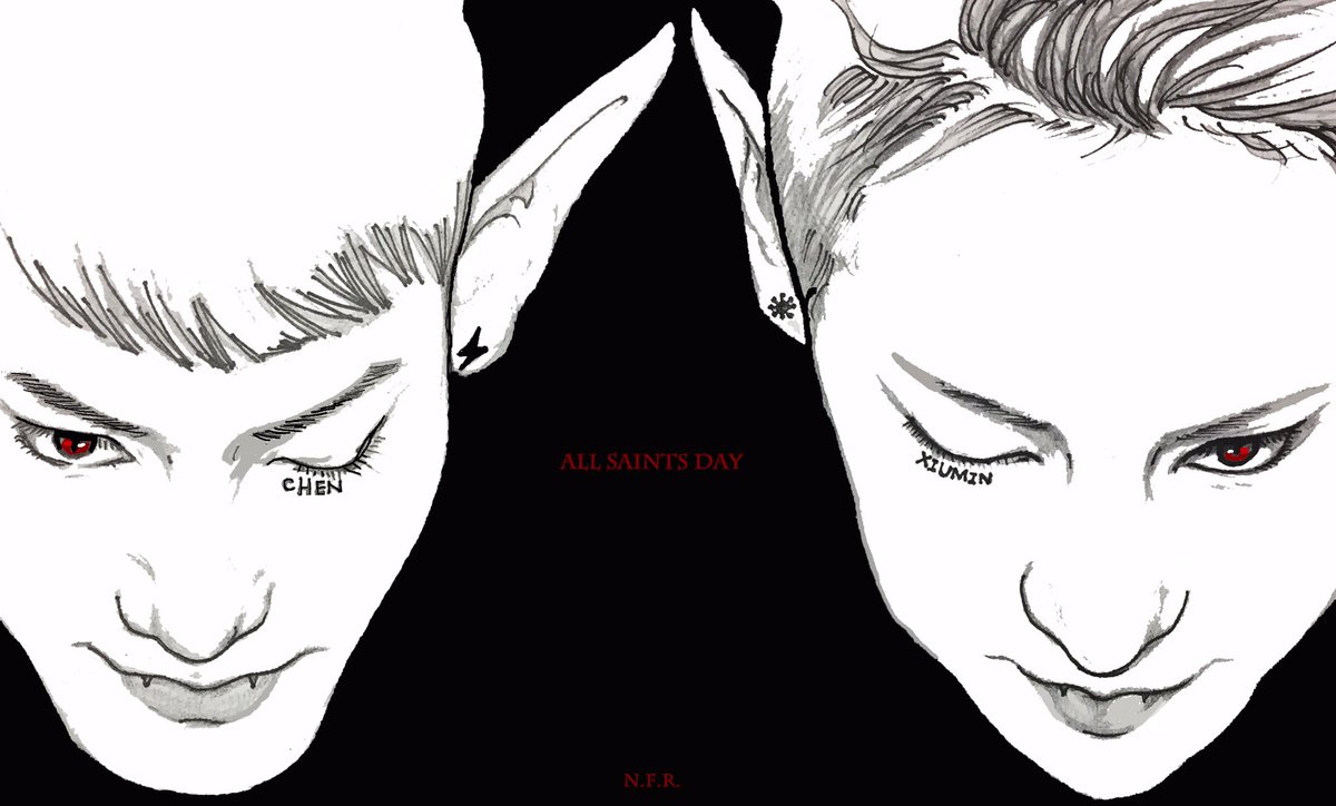 cynthiaaacoco's tweet photo. #CBX #CHEN #XIUMIN 
ALL SAINTS DAY https://t.co/X4ZEhes2TW
