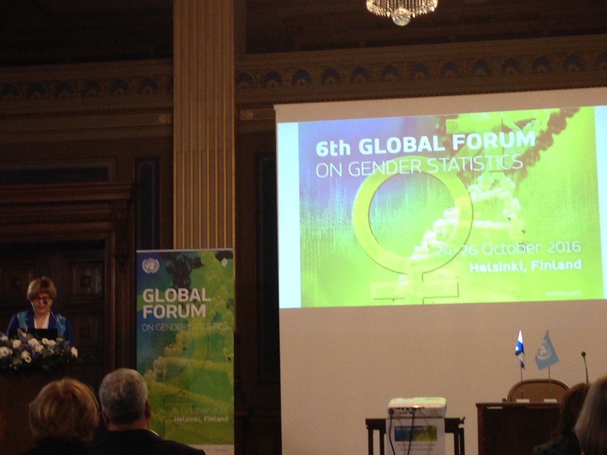 GEH_UCSD's tweet photo. This meeting has a #GenderStatsGF! Dr Marjo Bruun, Director General Stats Finland, talking about importance of gender stats to create change https://t.co/U06cuqBr7w