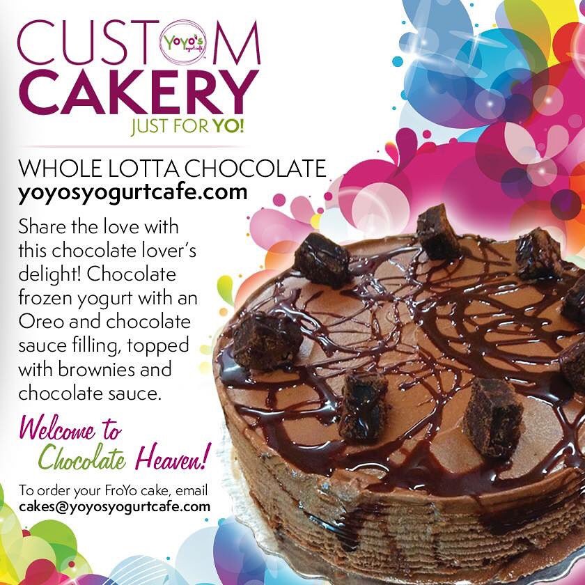 yoyosyogurt's tweet photo. Welcome to Chocolate heaven, where there's a #WholeLottaChocolate for YO! #chocolatelovers #customcakery #justforYO https://t.co/18C2KXEDbe