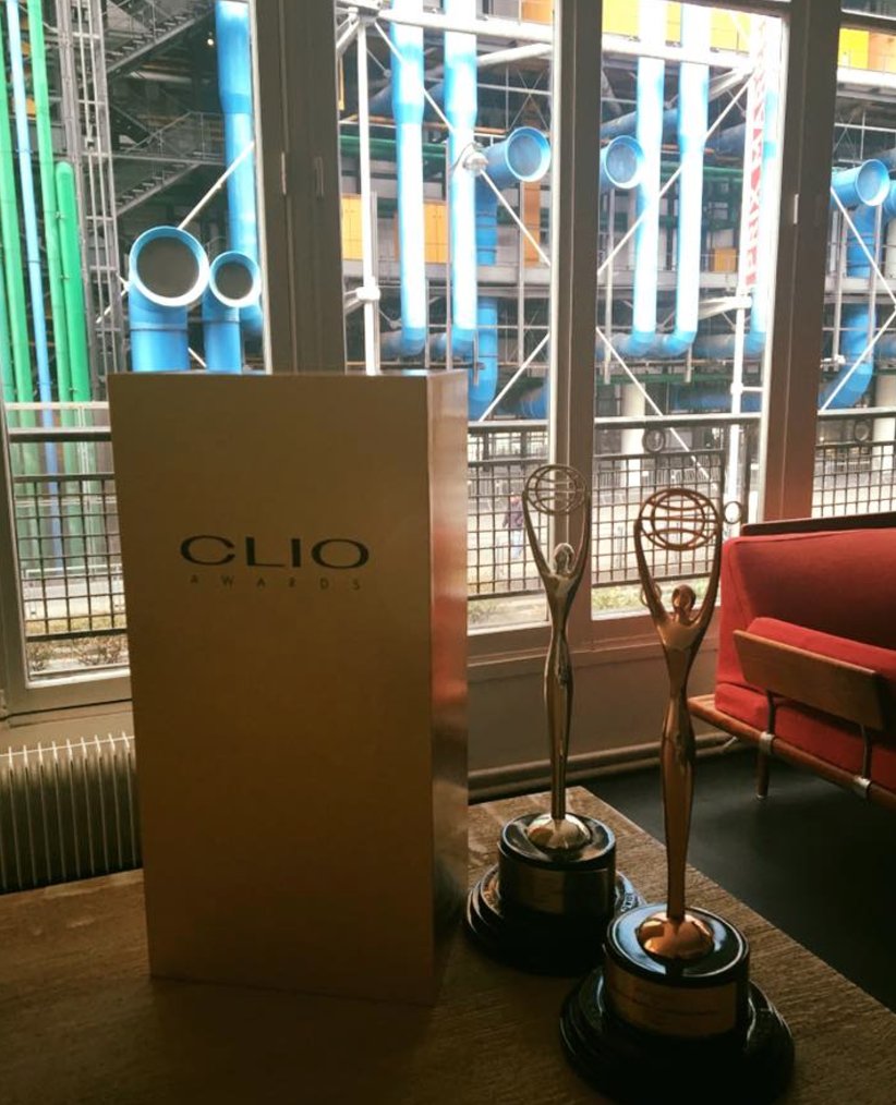 lachoseparis's tweet photo. #HotChoseAwards Just arrived. 2 clios awards for @RoutePlusSure ! <<3 poke @pascalgregoire @Brunoaveillan https://t.co/6oCAWJzdRh