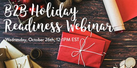 whereoware's tweet photo. Tomorrow's our #B2B #Webinar on updating your #website and #emails to boost #holiday sales! Register here: https://t.co/hZqY0G844f https://t.co/G9N2kwfS7j