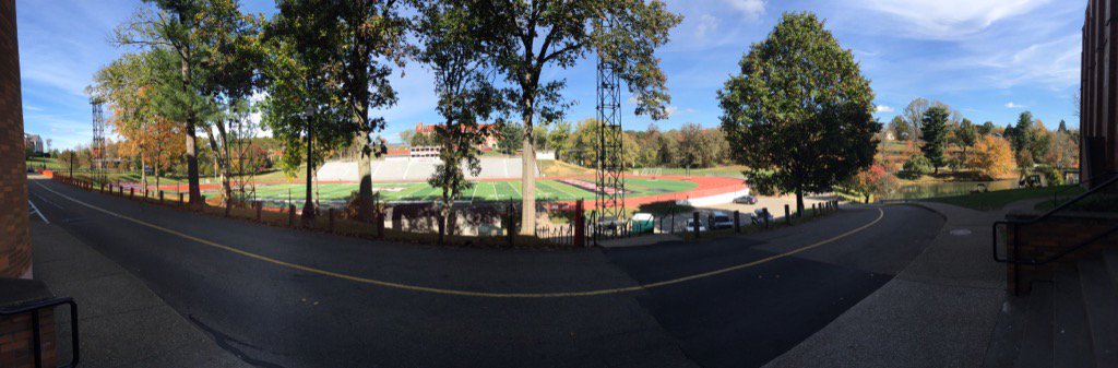 What a great day to be a Muskie!  But wait...aren't they all?! #prettytrees #MUSB #RED