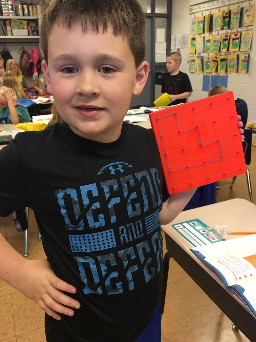 Courtney_Keeton's tweet image. He said, &quot;take my picture&quot;. He&apos;s been working hard on making this shape. #amstimath #2nd @LCSforKids @westlimestonehs
