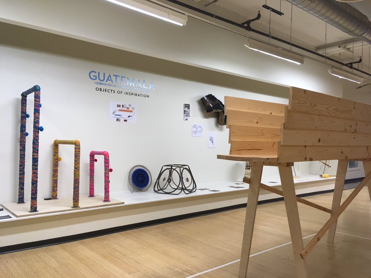 SAIC_Design's tweet photo. Guatemala: Objects of Inspiration, an exhibition by Extreme Furniture students in #DesignedObjects, is on view in our gallery #SAIC #AIADO https://t.co/NtdGFcWTuT
