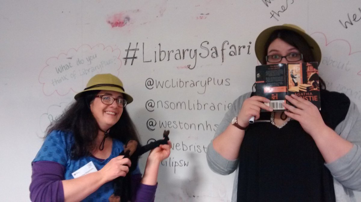 LibraryCath's tweet image. Cilip library safari at Weston College! #LibrarySafari @wclibraryplus #uwe_im