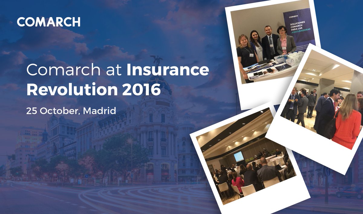 Comarch_Finance's tweet photo. #InsuranceRevolution2016 is over! It was a huge pleasure to be there @iiR_Spain Nos vemos la proxima vez! https://t.co/sHx3UO1Ly2