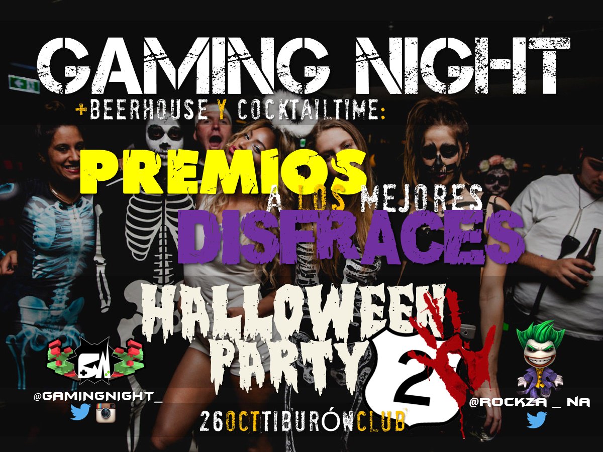 #HalloweenParty <a href="/TiburonClubBB/">Tiburón Club</a> HOY Tragos GRATIS para ellas, Videojuegos, PREMIOS cortesia @BeerhouseLcha y <a href="/cocktailtimeve/">@cocktailtimeve</a>