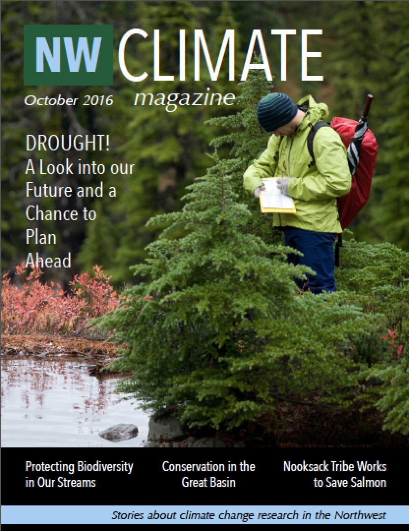 NW_CASC's tweet photo. NW Climate Magazine is out! Water, Fire, Fish & other stories about regional climate research: https://t.co/tPDoH73vLM #NWClimateMag https://t.co/mysnT3VSIf