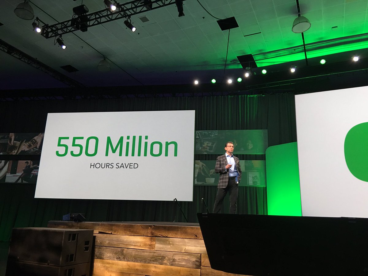 Intuit's tweet image. "We want to put more time back in your hands," - @sasan_goodarzi #qbconnect