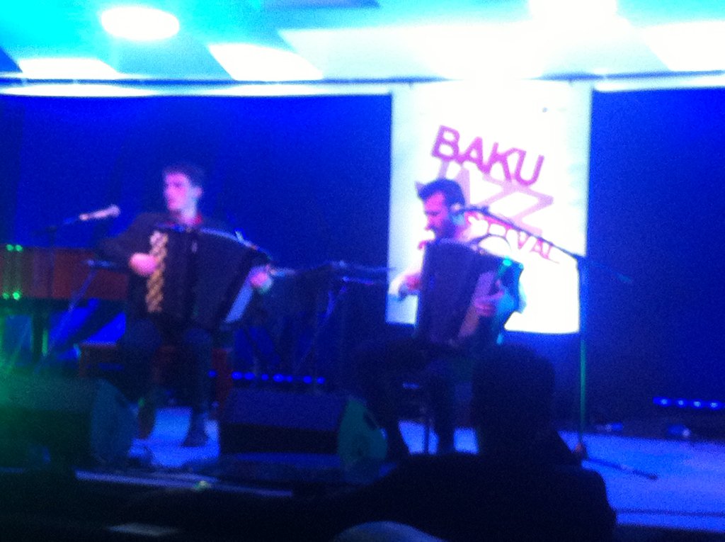 AxelWech's tweet photo. MKD/AUT accordion duet Dinovski&amp;Schuberth @ Baku Jazz Festival 2016! Great concert! https://t.co/Cpk2zrPcfP