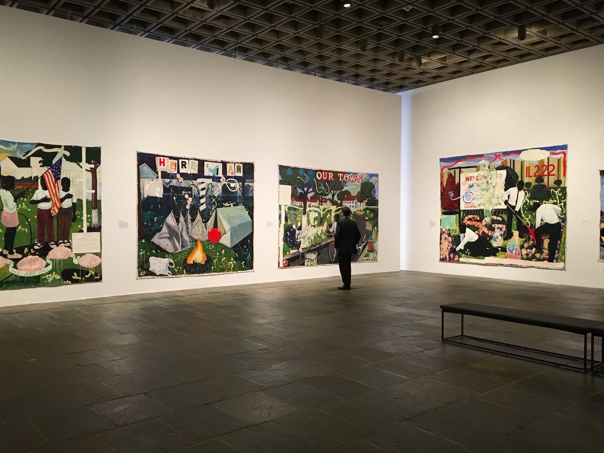 "#KerryJamesMarshall: Mastry" opens at <a href="/metmuseum/">The Metropolitan Museum of Art</a> today and it is a MUST SEE (📷 via a21.tv/2e7E2H7)