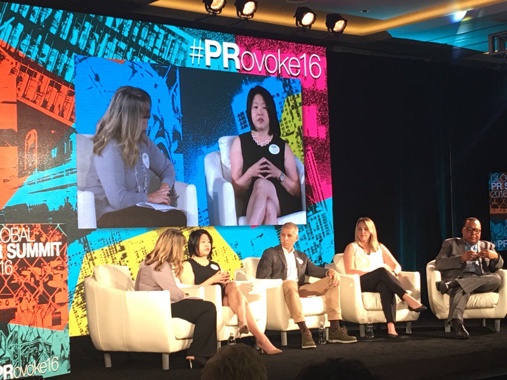 MargibPR's tweet image. Teavana VP Michelle Chin talks about importance of micro-tribes #PRovoke16