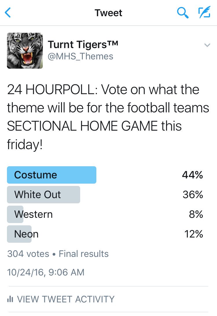 MHS_Themes's tweet image. With over 300 votes in 24 hours, the theme for this friday's football HOME SECTIONAL GAME is costume!! #MTSSGA
