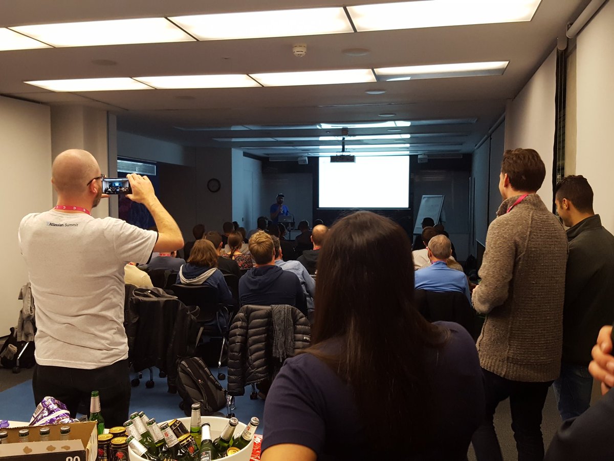 Full house at the <a href="/Atlassian/">Atlassian</a> <a href="/LondonAUG/">London ACE</a>