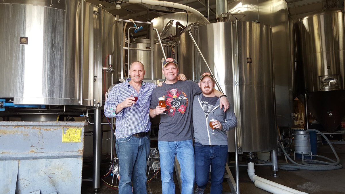 EmbraceTheFunk's tweet photo. Collaboration day with @FoederCrafters ! The first Foeder/Brewery collab I know of happening. We are filling up our new 60bbl oak tank. https://t.co/zo2VkZ8cLi