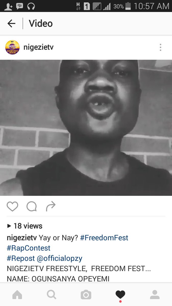 Officialopzy's tweet photo. View and listen, to Opzy 1min freestyle for NIGEZIETV on there instagram page @nigezietv and like the video
https://t.co/zUaERwrbIQ https://t.co/oU0JIG1QgZ