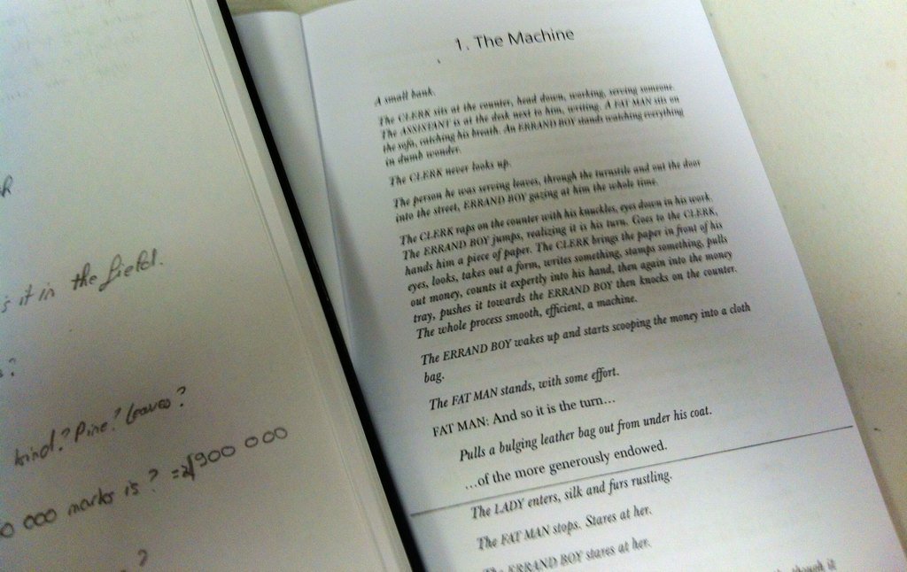 ActingCDT's tweet photo. Let the rehearsals begin! "What is a machine?" #CSSDFromMorning https://t.co/BQb2SaLdGD