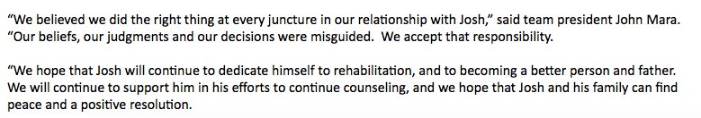 Rachel__Nichols's tweet image. Giants (finally) release kicker Josh Brown. Owner John Mara takes (some) responsibility for "misguided" decisions.