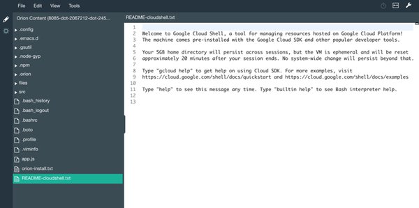 InfoQ's tweet photo. The new Google Cloud Shell code editor inherits the vision behind Eclipse Orion. https://t.co/EanLhHsXNh https://t.co/xLoczVi6DI