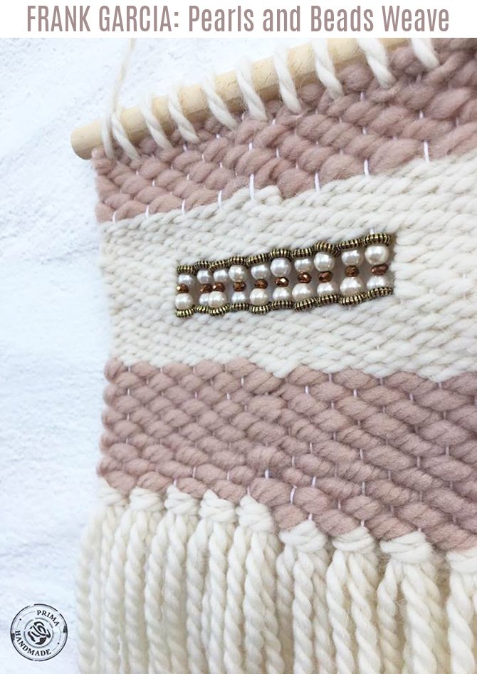 Prima_Marketing's tweet photo. #Tapestry by Aideen Fallon using #Remnant Fragments and Pearls in her #weave-awesome idea! #memoryhardware #frankgarcia #loom #fiberarts https://t.co/4YMNCTvGor