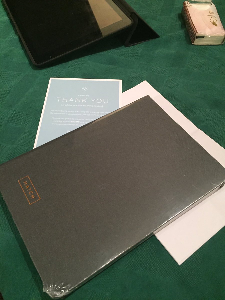 SantiagoRaT's tweet photo. Yessss it's here Thnx @TwoTumbleweeds #hatchnotebook it is even better as xpected @KickstarterTips Turn Ideas into Reallity https://t.co/hlykWrjn7S