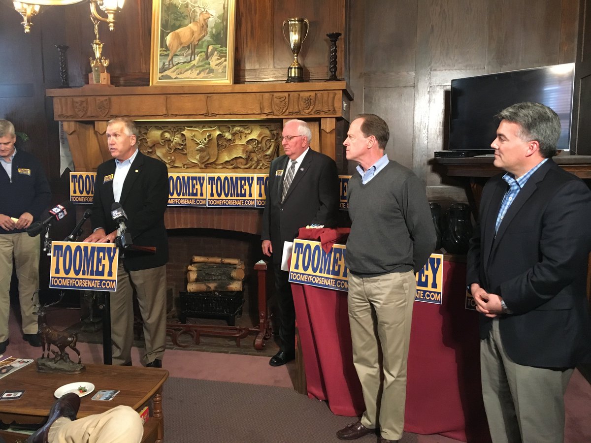 PatToomey's tweet photo. Had a great event in Lancaster with my Senate colleagues @BillCassidy, @CoryGardner and @ThomTillis https://t.co/KopUr5iKoQ