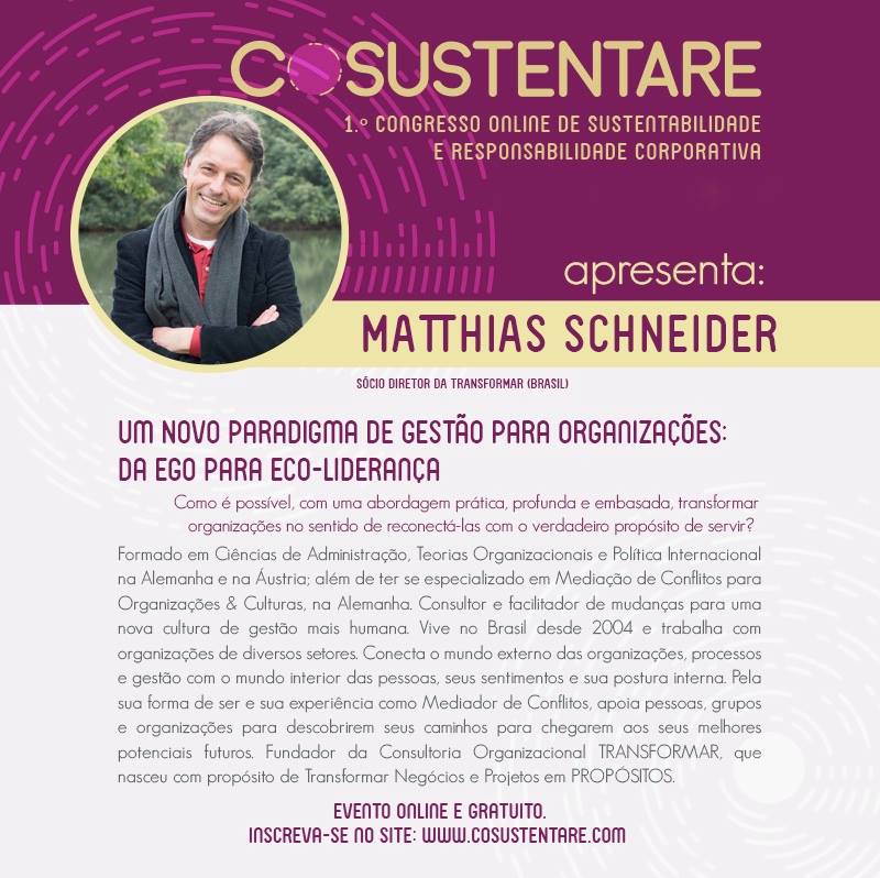 cosustentare's tweet photo. O https://t.co/tUmCEzbbmY começou ontem! Ainda dá tempo de assistir estas lindas e inspiradoras palestras! Inscreva-se!
#Online e #Gratuito! https://t.co/cEsBthyMJD