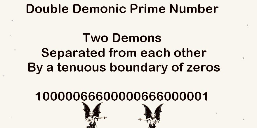 Devils Prime Number Cliff Pickover on Twitter: