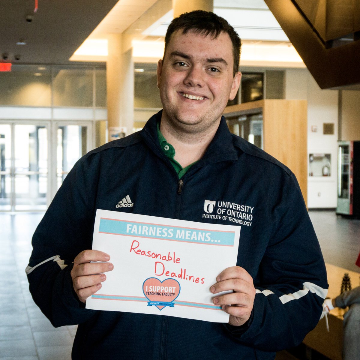 UOITFA's tweet photo. Fairness means reasonable deadlines. #UOIT #LetsMakeItFair https://t.co/KRlqosFmQB