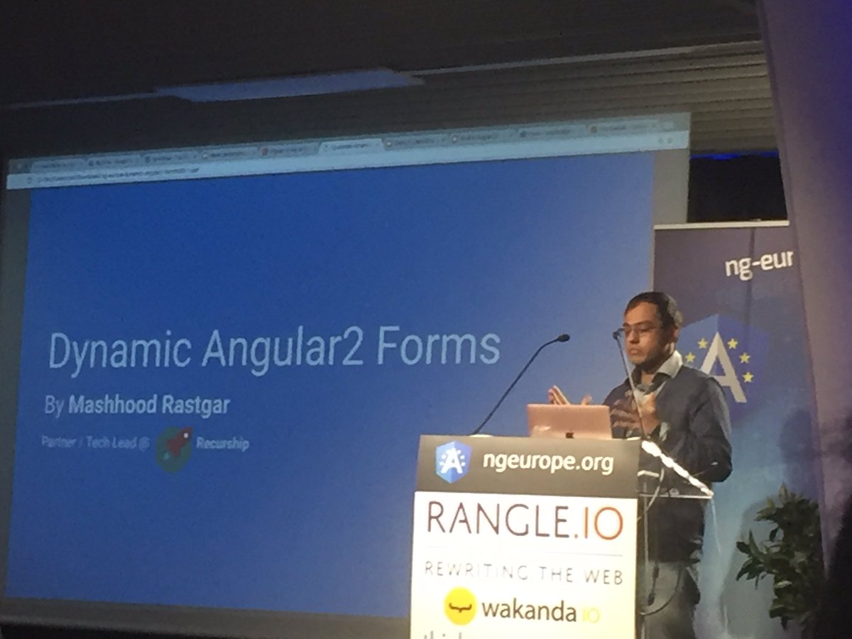 dmorosinotto's tweet image. Amazing lightning talk by @mashhoodr about #DynamicForms in @angularjs 2
Kudos 4 your work, definitly take a look at github.com/mashhoodr/angu…